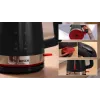 Chaleira Bosch TWK4M223 1,7 l, 2400 W, preto, sem fios, resistência oculta