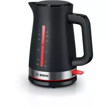 Chaleira Bosch TWK4M223 1,7 l, 2400 W, preto, sem fios, resistência oculta
