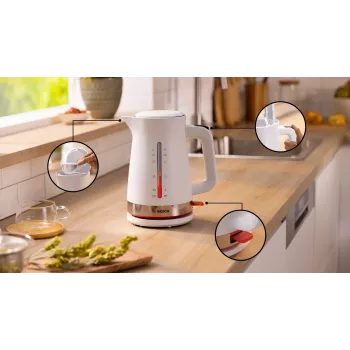 Chaleira elétrica Bosch TWK4M221 1,7 L 2400 W branco