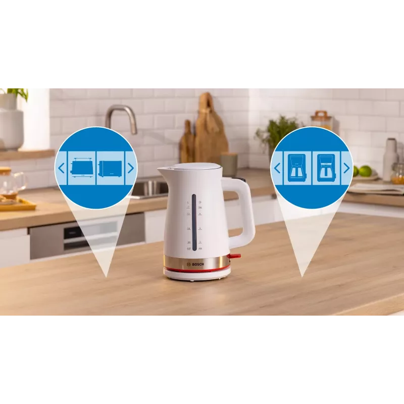 Chaleira elétrica Bosch TWK4M221 1,7 L 2400 W branco