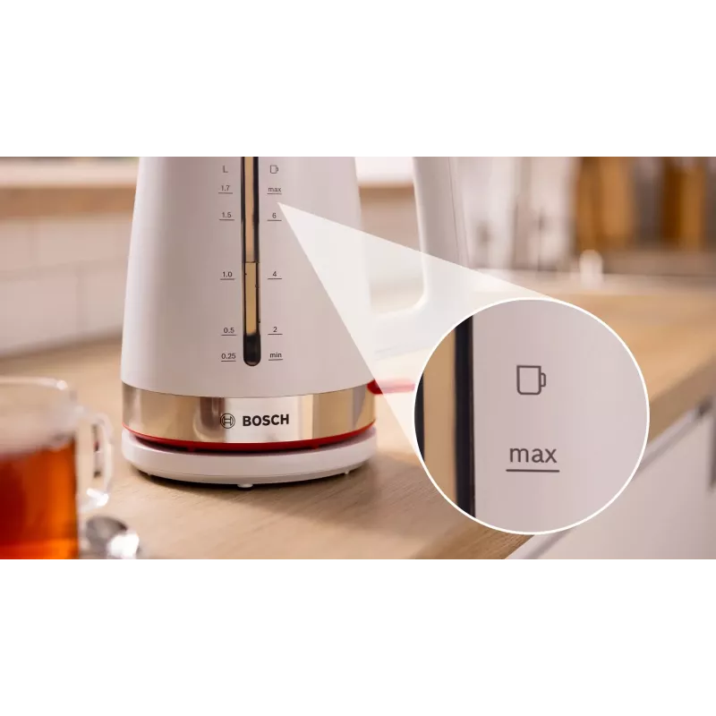 Chaleira elétrica Bosch TWK4M221 1,7 L 2400 W branco