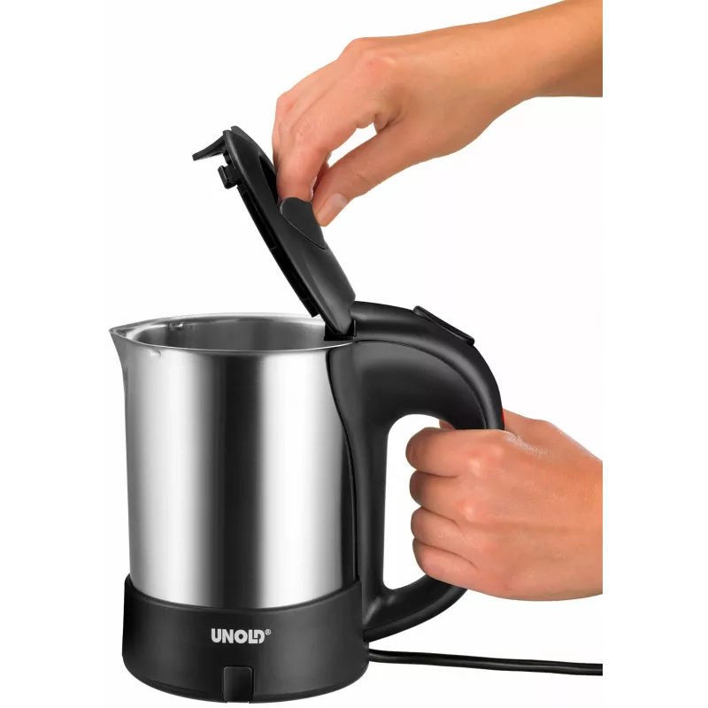 Chaleira Unold 18575 0,5 L 1000 W preto, aço inoxidável
