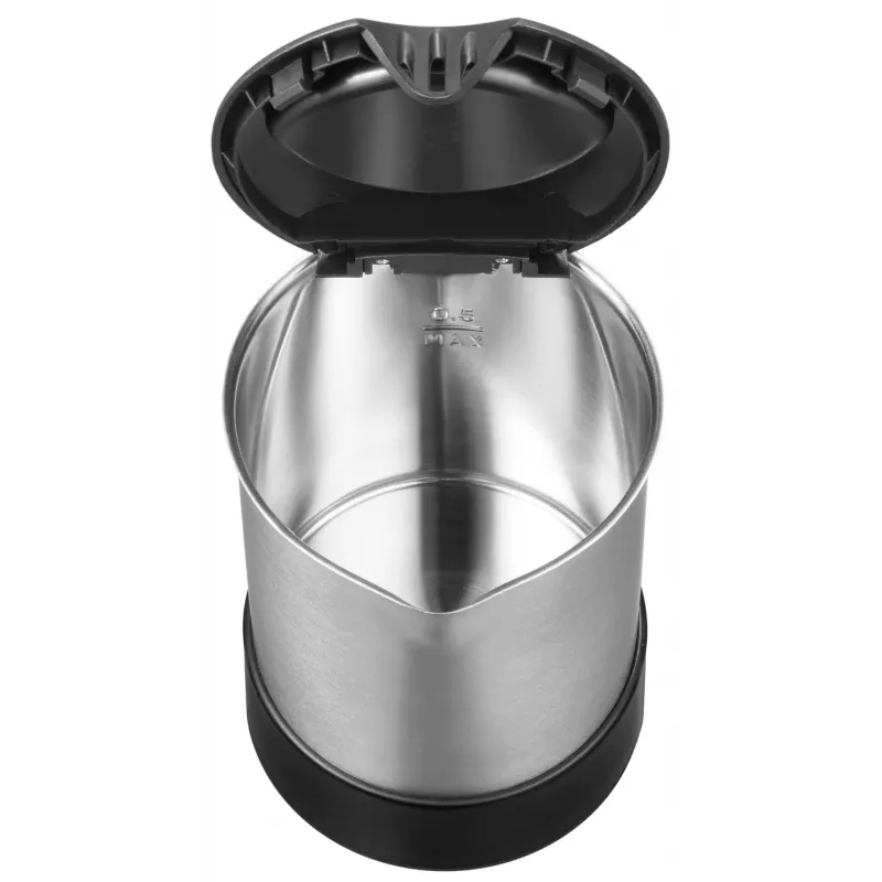 Chaleira Unold 18575 0,5 L 1000 W preto, aço inoxidável
