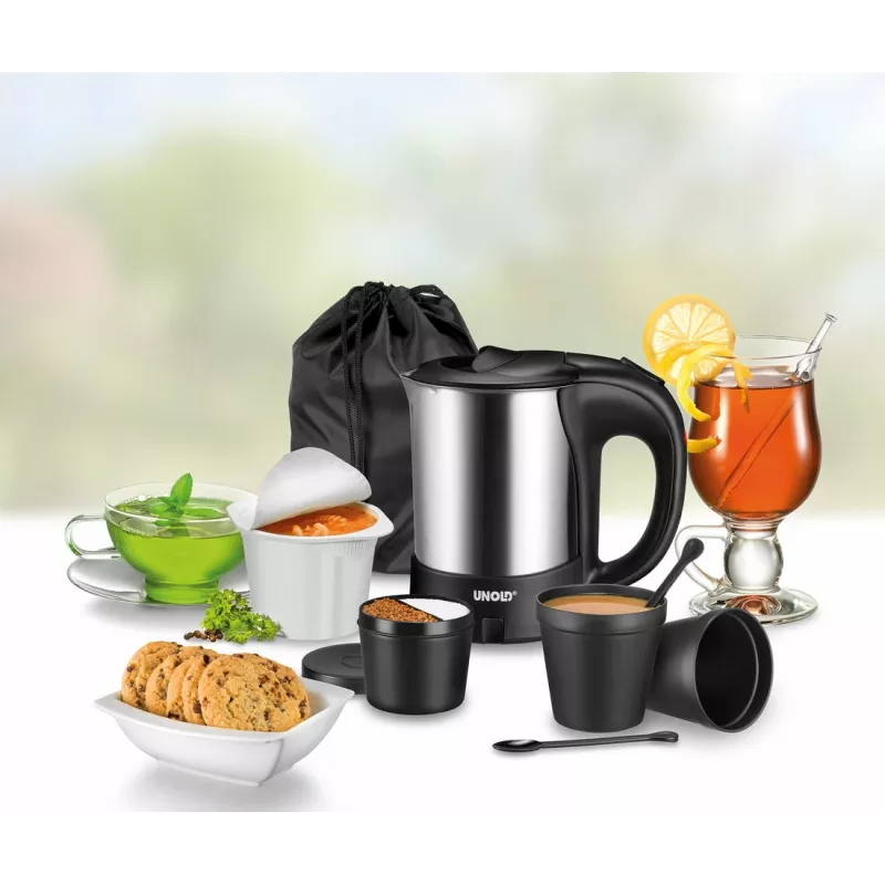 Chaleira Unold 18575 0,5 L 1000 W preto, aço inoxidável