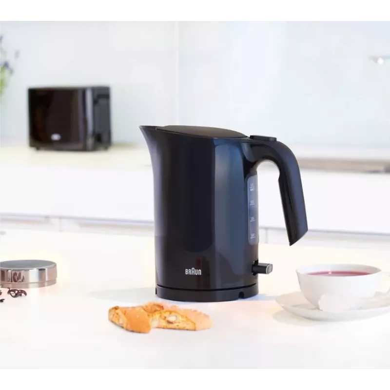 Chaleira Braun PurEase WK 3000 BK 1 L 2200 W preto