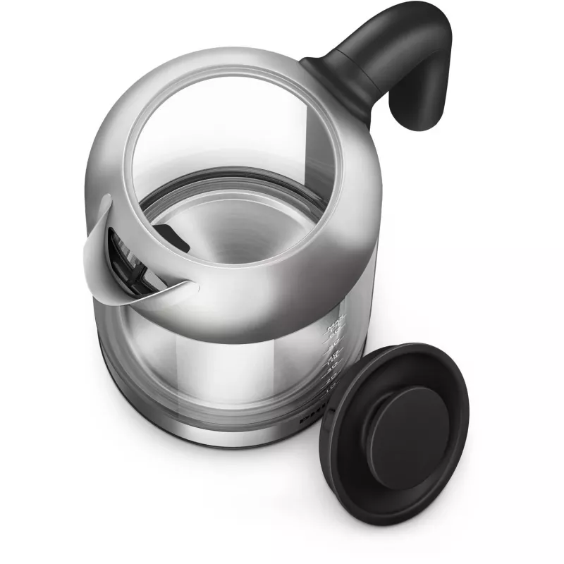 Philips 5000 series Series 5000 HD9339/80 chaleira de vidro, 1,7 L, 2200 W, vidro, aço inoxidável, indicador de nível de água, sem fios