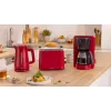 Máquina de café de filtro Bosch TKA3M134 — depósito de água de 1,4 l, capacidade para 15 chávenas, vermelha