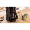 Máquina de café de filtro Bosch TKA3M133, depósito de água de 1,4 litros, capacidade para 15 chávenas, preta
