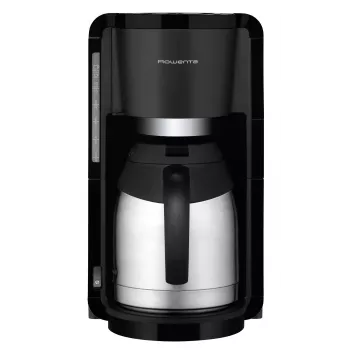 Máquina de café Rowenta 1,25 L Milano prateada e preta CT3818