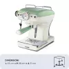 Máquina de café expresso Ariete 1389 Vintage - máquina de café expresso para café moído ou cápsulas ESE, em cor verde pastel