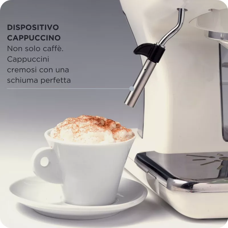 Máquina de café expresso Ariete 1389 Vintage - máquina de café expresso para café moído ou cápsulas ESE, em cor verde pastel