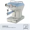 Máquina de café expresso Ariete 1389 Vintage - máquina de café expresso para café em pó ou cápsulas ESE, em azul pastel