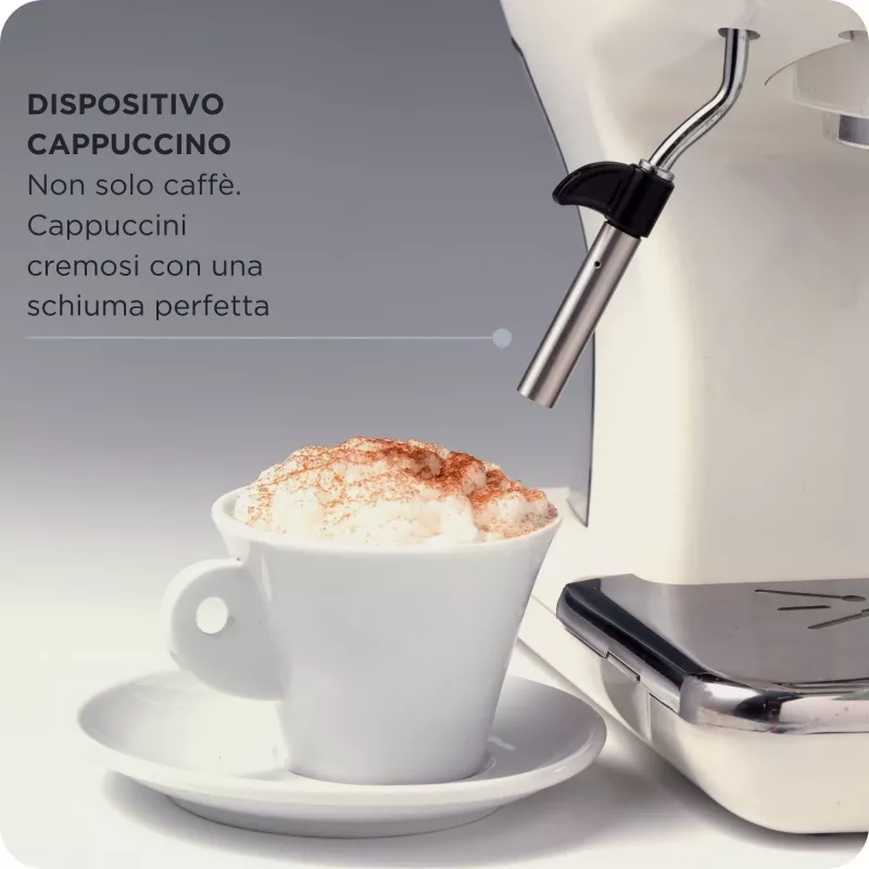 Máquina de café expresso Ariete 1389 Vintage - máquina de café expresso para café em pó ou cápsulas ESE, em azul pastel