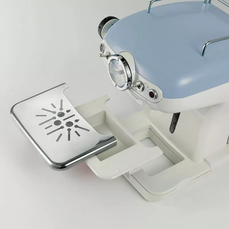 Máquina de café expresso Ariete 1389 Vintage - máquina de café expresso para café em pó ou cápsulas ESE, em azul pastel
