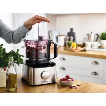 Robot de cozinha Kenwood FDM301SS 800 W 2,1 L Preto, Aço inoxidável Balança integrada
