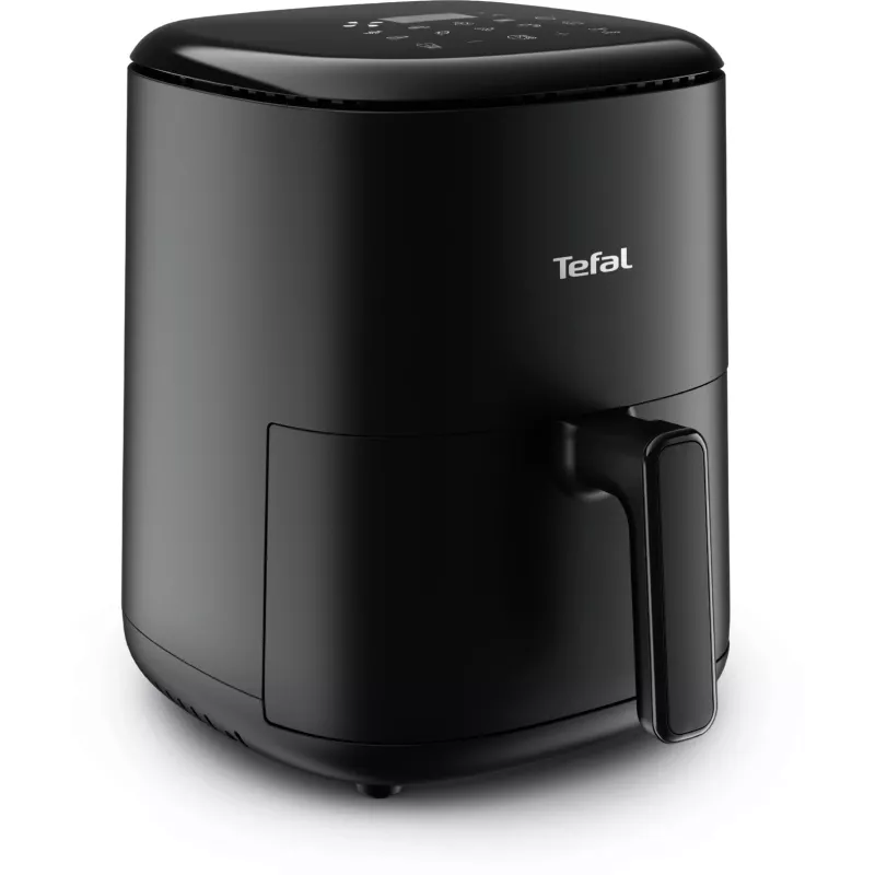 Fritadeira de ar quente Tefal Easy Fry EY145810 — capacidade de 3 L, 1300 W, controlo tátil, ecrã LCD, preto