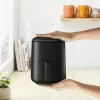 Fritadeira de ar quente Tefal Easy Fry EY145810 — capacidade de 3 L, 1300 W, controlo tátil, ecrã LCD, preto