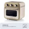 Fritadeira de ar quente e forno Ariete 4632 Vintage, 1400W, 2em1, capacidade 16L, acessórios incluídos, temporizador 60 minutos, vidro duplo, Bege