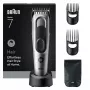 Aparador de cabelo/máquina de cortar Braun HC7590 Preto, Prateado 17 Níquel-hidreto metálico (NiMH)