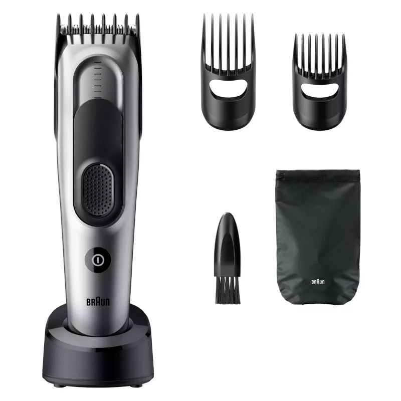 Aparador de cabelo/máquina de cortar Braun HC7590 Preto, Prateado 17 Níquel-hidreto metálico (NiMH)