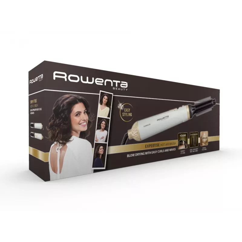 Escova de ar quente Rowenta Fashion Stylist CF3910 branco quente