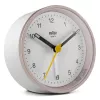 Despertador de quartzo Braun BC12 rosa, branco