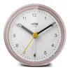 Despertador de quartzo Braun BC12 rosa, branco