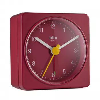 Despertador Braun BC02R relógio de quartzo vermelho