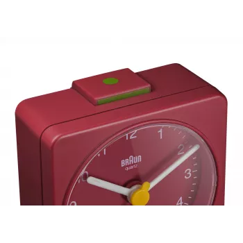 Despertador Braun BC02R relógio de quartzo vermelho