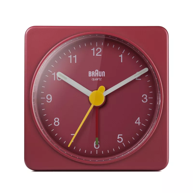 Despertador Braun BC02R relógio de quartzo vermelho