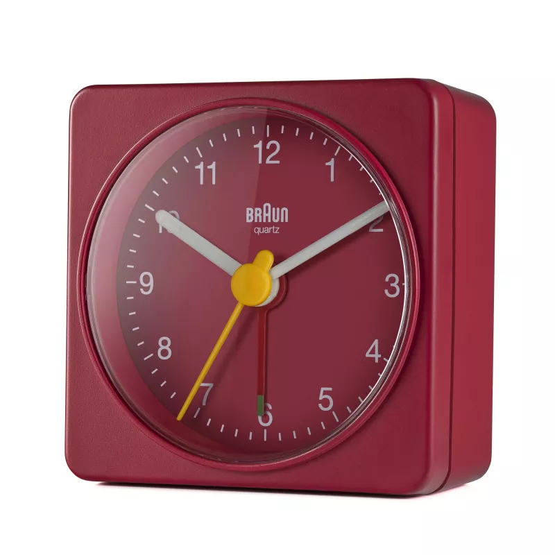 Despertador Braun BC02R relógio de quartzo vermelho