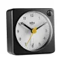 Despertador de quartzo Braun BC02XBW preto, branco