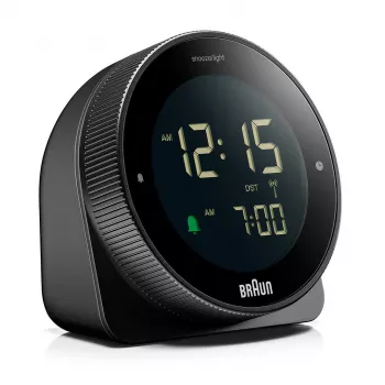 Despertador radiocontrolado BRAUN BC 24 B DCF preto – despertador radiocontrolado com ecrã digital
