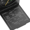 Despertador BRAUN BC 05 B quartzo dobrável preto — despertador de viagem compacto