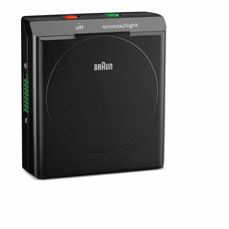 Despertador BRAUN BC 05 B quartzo dobrável preto — despertador de viagem compacto