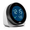 Relógio de parede/mesa Braun BC24W-DCF despertador radiocontrolado retangular preto, branco