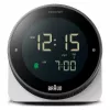 Relógio de parede/mesa Braun BC24W-DCF despertador radiocontrolado retangular preto, branco
