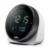 Relógio de parede/mesa Braun BC24W-DCF despertador radiocontrolado retangular preto, branco