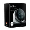 Relógio de parede/mesa Braun BC24W-DCF despertador radiocontrolado retangular preto, branco