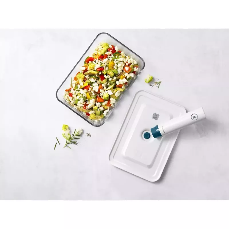 Recipiente ZWILLING Fresh & Save retangular 2,2 L transparente branco