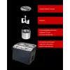 Máquina de gelados com compressor Unold Doppio 2,4 l 250 W preto, aço acetinado
