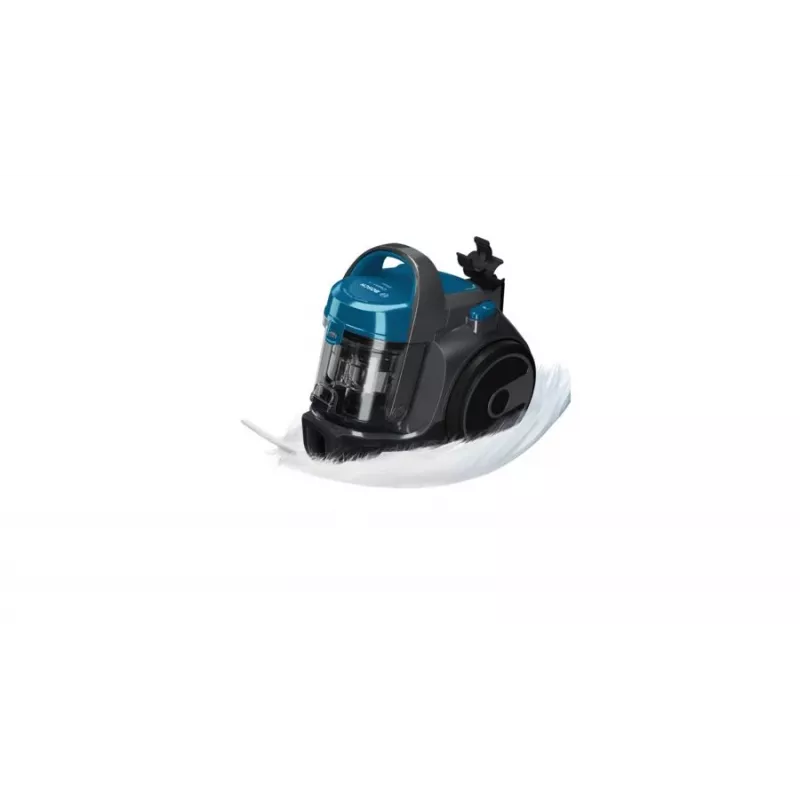 Aspirador cilíndrico Bosch BGS05A220 700W sem saco 1.5L, tubo telescópico em aço inoxidável, filtro EPA lavável