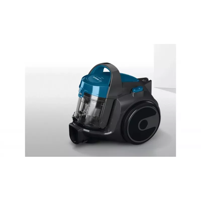 Aspirador cilíndrico Bosch BGS05A220 700W sem saco 1.5L, tubo telescópico em aço inoxidável, filtro EPA lavável