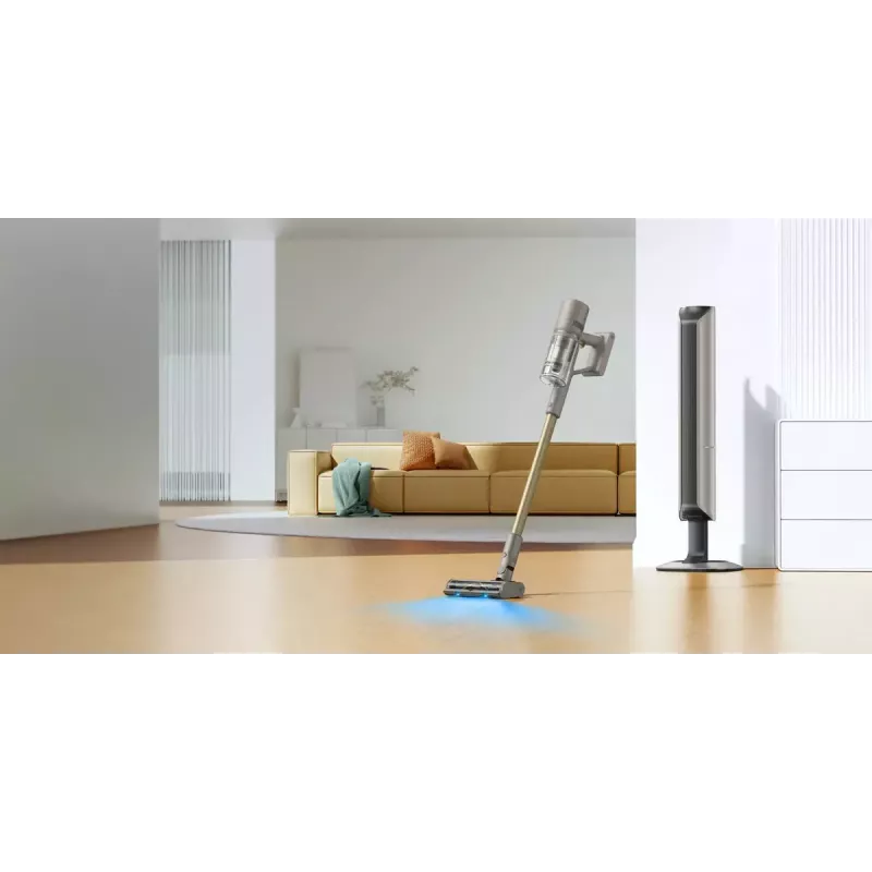 Dreame Z10 Station aspirador vertical 2 em 1 sem fios, sem saco, 150 AW, 481 W, autonomia de 65 min, bege