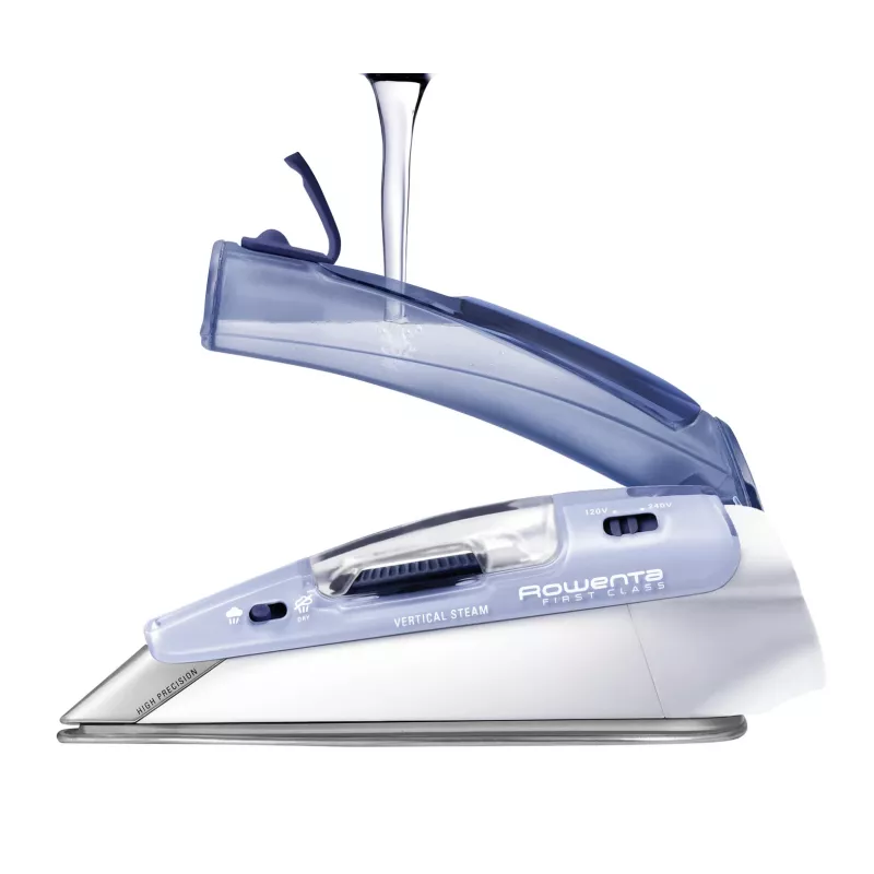 Ferro de engomar Rowenta DA1510F1 ferro a vapor Microsteam 200 base de engomar 1000 W azul, branco