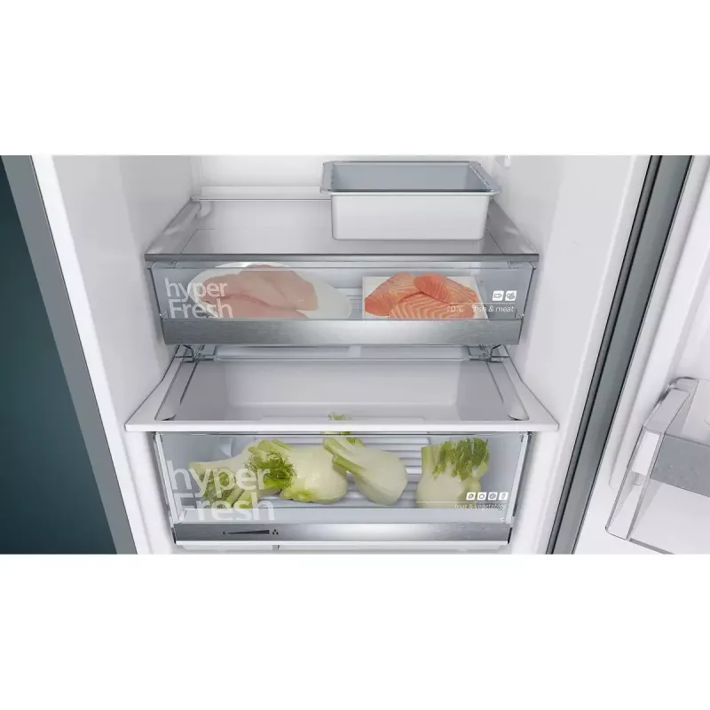 Siemens iQ500 KG39E8IBA frigorífico combinado, de instalação livre, 249 l + 94 l, 60 x 201 x 65 cm, classe energética B, aço inoxidável