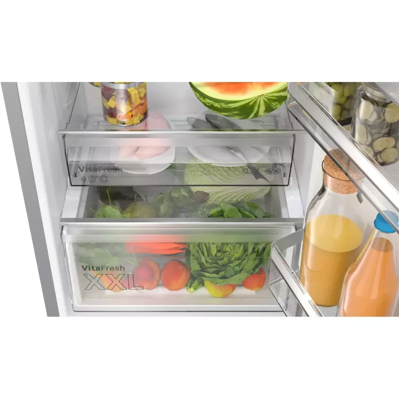 Combinado frigorífico-congelador Bosch Serie 4 KGN36VICT de instalação livre 321 L aço inoxidável