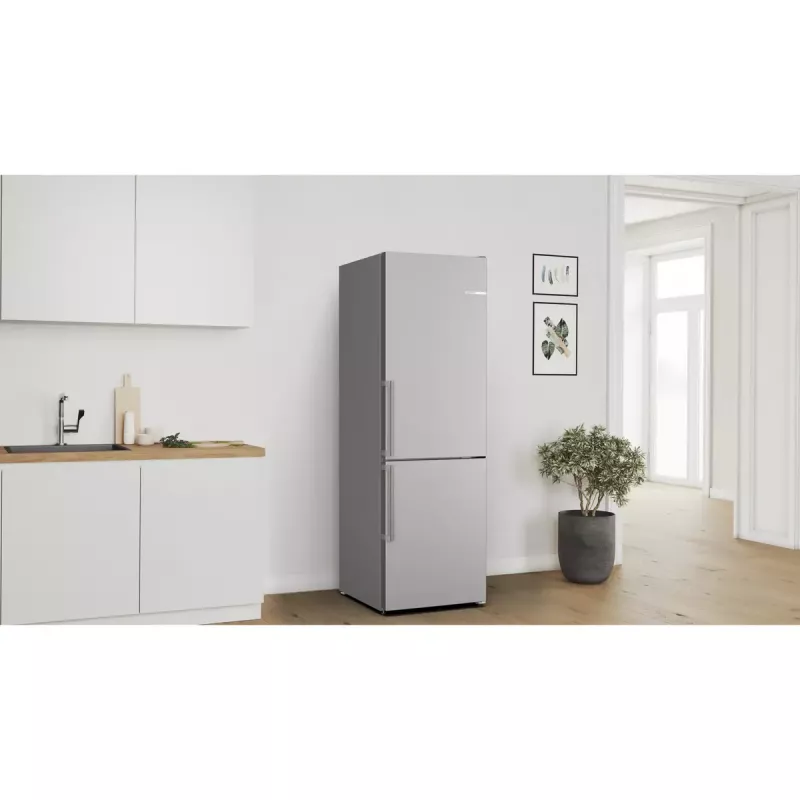 Combinado frigorífico-congelador Bosch Serie 4 KGN36VICT de instalação livre 321 L aço inoxidável