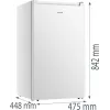 Frigorífico combinado Gorenje RB39EPW4, independente, 82 L total (75 L frigorífico, 7 L congelador), branco, H842×B475×T448 mm