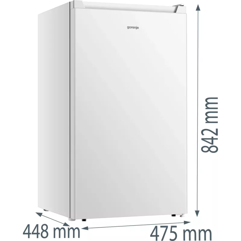 Frigorífico combinado Gorenje RB39EPW4, independente, 82 L total (75 L frigorífico, 7 L congelador), branco, H842×B475×T448 mm